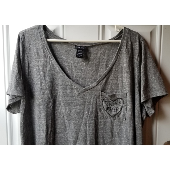 torrid Tops - Torrid Trouble Maker Graphic Pocket T